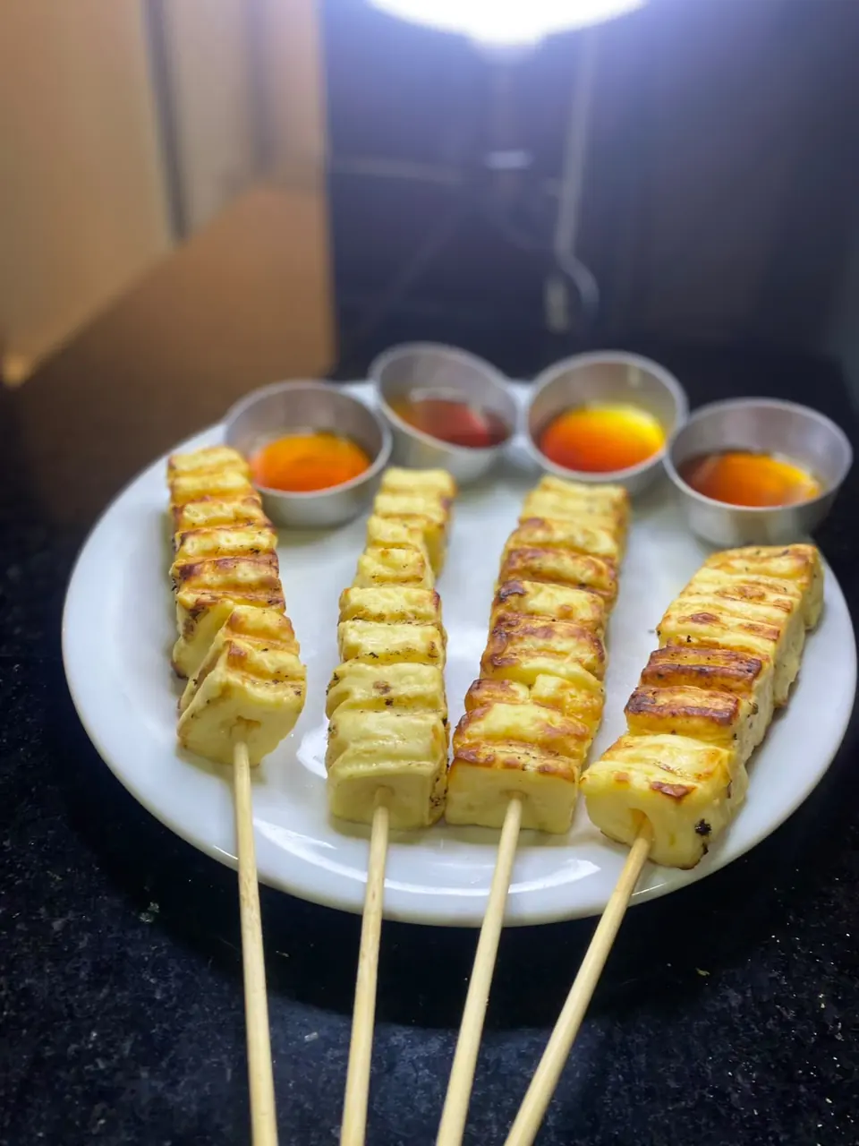 Espeto de queijo coalho